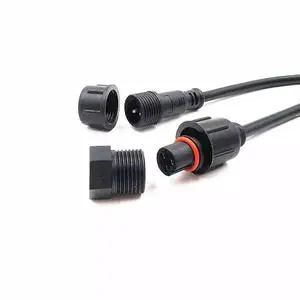 LED DC Cable Connector Adapter for Bluetooth Speaker Power Cord Male to Female DC Connector Cable ET-END CAP