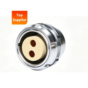BEXKOM IP68 Waterproof Circular Connector Connector 2*powers(50A) High Current Power Data Combo Brass Chrome Shell Customizable