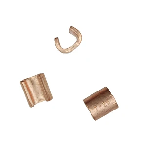High-Conductivity Durable Copper C Shape Connectors with HDG Finish for Electric Power Cable and Networking Devices