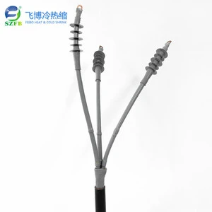 15kV Cold Shrink Single Core Termination, High Voltage EPDM Cable End Cap, Anti-Tracking & Compact Design for Indoor/Outdoor