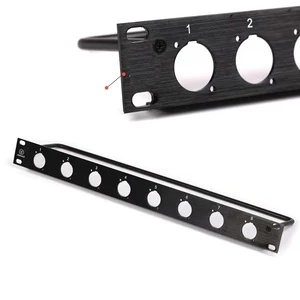 Good Quality Patch Panel for D Type Connectors, 1U 8 Way Rack Panel with 8 D-Series Punch-Outs,