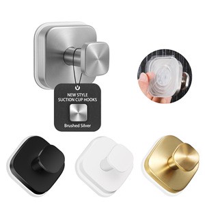 Cross-Border Stainless Steel Single Hook Strong Adhesive Portable Multifunction Wall Mounted Bathrobe Coat Bracket for Clothing