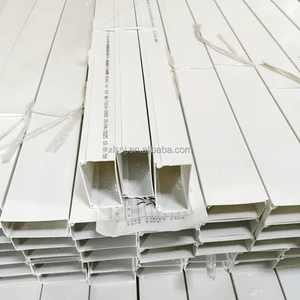 Pvc Duct Network Cable Pipe / Cable Channel / Wire Gutter Pvc Cable Trunking