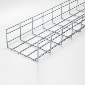 Stainless Steel SS304 Grid Type Bridge Cable Organizer Trays Wire Mesh Cable Tray With Accessories