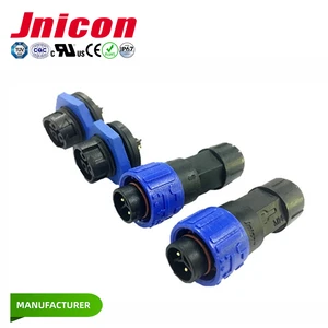 Jnicon 2 Pin 3 Pin Outdoor Cable IP67 Waterproof Electrical Wire Connector