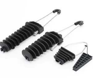 Fiber Optic Drop Wire Cable Plastic Clamp PA Tension Clamp For ABC Cable Overhead Distribution Line