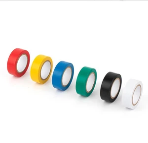 Factory Supply Rubber Adhesive Single Sided PVC Insulating Tape High Viscosity Flame Resistant Waterproof Electrical Tape