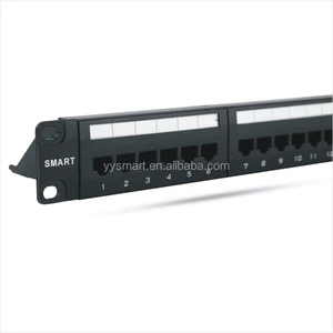 Factory OEM Rj45 Amp 24 Port Patch Panel 19 Inch Cat6a Patch Panel
