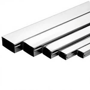 201/304 Stainless Steel Cable Tray Surface-Mounted Metal Cable Management System Visible Cable Trunking Concealed Decoration