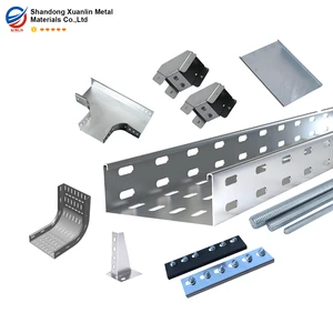 CE Certified Custom High Quality Pre-Galvanized Perforated Cable Tray For Cable Support 30-pcs Capacity MOQ100m
