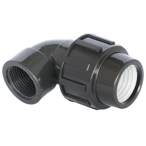 Plastic Pipe HDPE Compression Coupler Garden Water Connector PP Quick Connector Fittings Tubo De Pvc Perforado De 3 Pulgadas