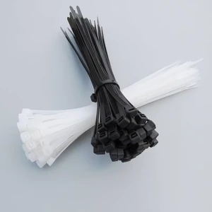 Black and White Self-locking Nylon Cable Tie, Multifunctional Cable Tie, Cable Tie