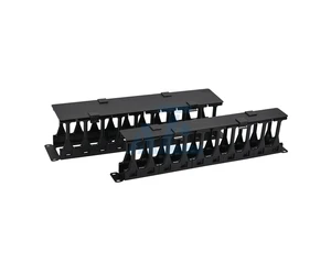 China 19 Inch 1U 2U Plastic Metal Cable Manager Tray CAT6/5E Cable Management & Accessories