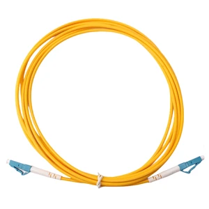 LC/UPC-LC/UPC Single Mode Simplex Duplex 2.0mm PVC Fiber Optic Patch Cord With 1m 2m Length