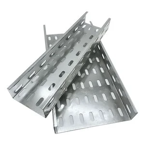 Space Saving Perforated Cable Tray Narrow Width Galvanized Steel Cable Tray For Tunnel Installation