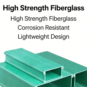 Sturdy Anti Corrosion FRP Fiberglass Cable Tray Trough Type Cable Tray Power Engineering Communication Cable Tray