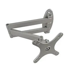 GQK 10-27 Inch Universal Swivel Extendable Self-Adhesive Durable Waterproof Folding LCD Monitor TV Wall Mount Bracket Aluminum