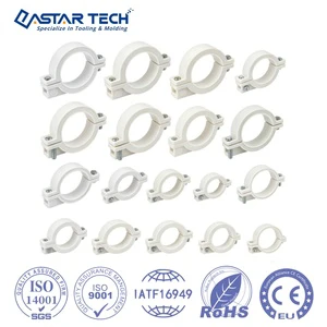 Various Sizes Plastic Tubing Clamp Fastener Conduit Mounting Clamps Edge Protector Model PP Pipe Jaws Injection Molding