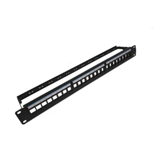 Networking Blank Patch Panel for RJ45 Keystone 19 Inch Patch Panel 1U 24 Ways Patch Panel