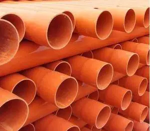 Factory Direct Orange CPVC Cable Conduit Pipe for Trench Pipe Construction