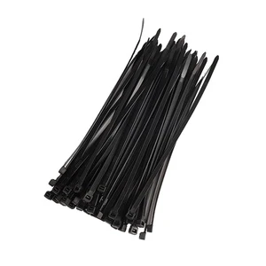 7.6x200mm Black and White Self-locking Nylon Cable Ties Factory Direct Sales Good High Quality with Cojpetitive Price