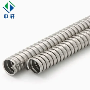 Galvanized Waterproof Flexible Metal Conduit Cable Tube Wire Loom Pipe 6-150mm Customizable Fire Resistant Electric Fittings