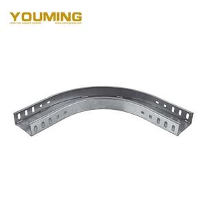 Hot Selling Galvanized Steel Wire Mesh Horizontal Perforated Bend Cable Tray For Cable Tray Connection