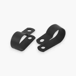 Black R-Type Cable Clip for Cable Management Pack of 1000 Made of Nylon Plastic Free Shipping