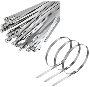 Hot Selling High Temperature Resistant Cable Ties SS 201/304/316 Self-Locking Stainless Steel Cable Ties