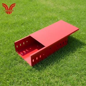 HUAPENG Commercial Complex Carbon Steel Trough-Type Cable Tray Corrosion-Resistant Ventilated Cable Trunking