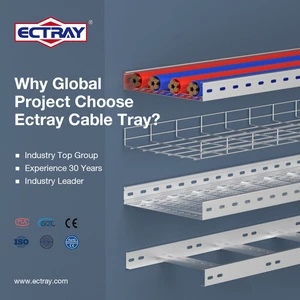 Ectray Custom Size OEM Steel Industrial Heavy Duty Hot-Dip Galvanized Cable Trays For Cable Management