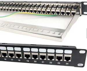 Patch Panel UTP Cat6 24 Port Cat5e/6 1U 19