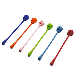 Silicone Solid Wire Bundler Buckle Desktop Strap-On Headphone Data Cable Organizer Stretch Silicone Rope Cable Ties Product