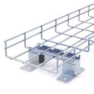 EZ Zinc Plated Wire Mesh Cable Tray for Data Center Server Room High Density Network Cabling