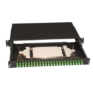 Rack Mount 1U Patch Panel Drawer Type 12core/24core Fiber Optic Patch Panel