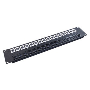 2U Rack Mount 32 Port Cat5E RJ45 Networking Blank Empty Patch Panel 19 Inch
