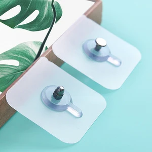 Adhesive Wall Hooks Rectangle Self Adhesive For Hanging Racks And Brackets Wall Mounted Type