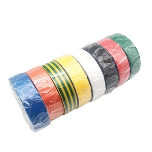 PVC Electrical Insulating Tape Single Sided Heat Resistant Rubber Adhesive for Wire Cable Protection Industrial