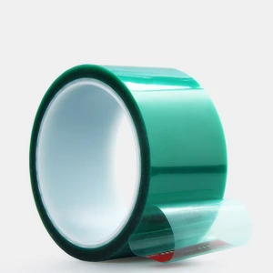 Multi-specification Insulating Tape No Residual Glue High Temperature Resistant Protective Film Green PET Polyester Tape