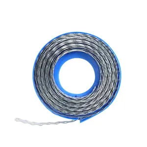 Curved Edge Multi-hole Decorative Cable Ties Iron Core Galvanized 12mm X 0.8mm X 10m Mainland China