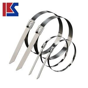 Stainless Steel Cable Ties Self Locking SS304 Metal Zip Ties Heavy Duty Secure Attachment Fasteners 4.6mm 150mm 700mm