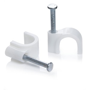 CNBX U-Shaped R-Type Magnetic Plastic Wall Cable Clips for Round Electrical Wires 3MM-40MM Size