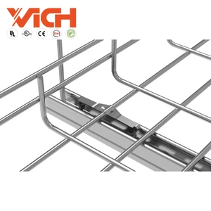 Direct Selling Wire Mesh Cable Tray Stainless Steel Cable Basket Tray Hot Dipped Galvanized Wire Mesh Cable Management System