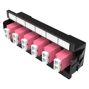 FS 12-24 Fiber Optic Patch Panel with SC/LC Adaptor RoHS Certified for FTTH/Data Center Use