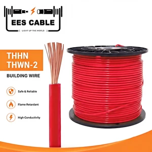 600V COPPER THHN THWN-2 MTW T90 Stranded CU PVC Insulated Nylon Sheath 7*10AWG Electrical Stranded Wire EESCABLE
