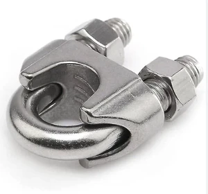 HDG Wire Rope Clips U Bolt Type Electric Cable Connector Clamp DIN741 Zinc Plated