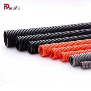 Flexible PVC Electrical Conduit Pipe Plastic Corrugated Hose Flame Retardant Extruding Cutting Industrial