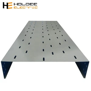Aluminium Alloy Powder Coated Cable Tray With Bridge Supporting System Cover