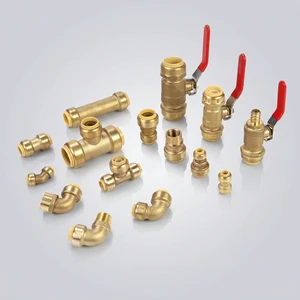 Hailiang Forged Brass Push Fit Fittings 1/2 Inch Quick Connect Push-in Fitting For PEX AL Water Pipe Class 3000