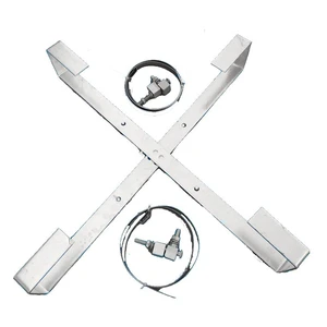 Fiber Optic Cable Storage Bracket Slack Holder X Type ADSS OPGW Aerial Excess Reel Galvanized Steel Pole Mounting Fitting